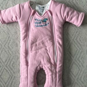 Baby Merlin's Magic Sleepsuit Pink